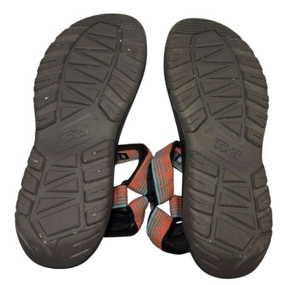 Teva M Hurricane XLT2 Sandals Mens 13 Orange Carrot Blue (1019234) Hiking - Picture 8 of 9